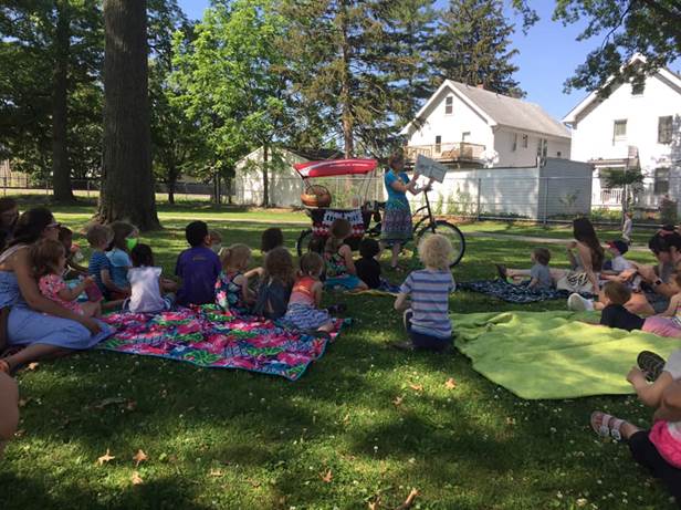 Storytime via Bookbike | Let's Move in Libraries