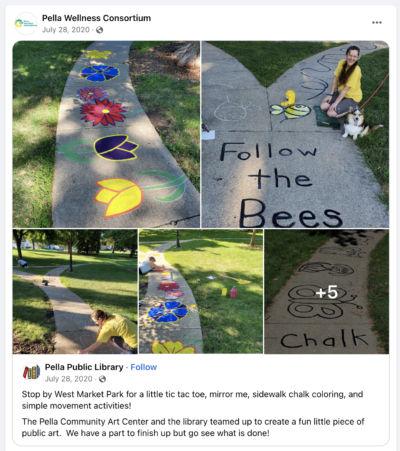 Pella Public Library Let's Move in Libraries